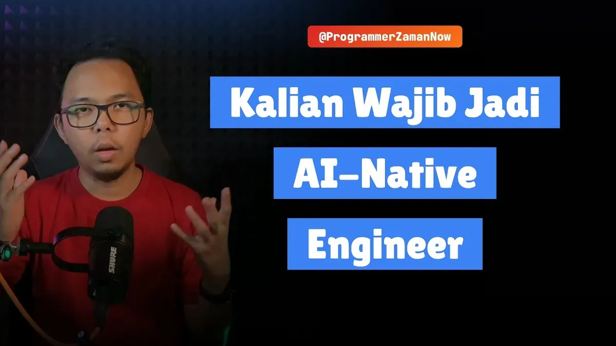 Berhenti Jadi Tukang Kode. Saatnya Jadi Mandor AI Native Engineer.