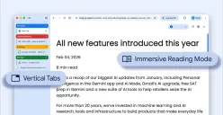 Chrome Hadirkan Vertical Tabs dan Immersive Reading Mode untuk Tingkatkan Fokus dan Produktivitas